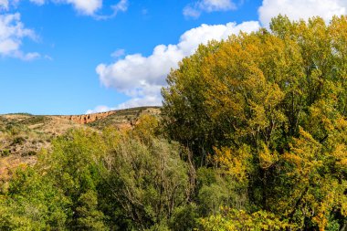 ruins of the old and abandoned reservoir called the Ponton de la Oliva in Madrid, Spain