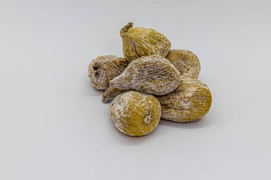 Dry fig on white background