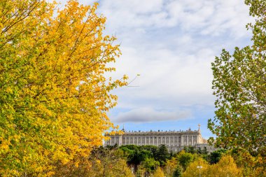 Autumn in Casa de Campo Park in Madrid, Spain
