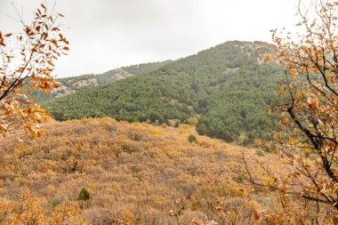 The Purgatory waterfall in the Sierra de Guadarrama. Lozoya Valley Madrid's community.