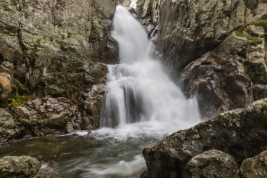 The Purgatory waterfall in the Sierra de Guadarrama. Lozoya Valley Madrid's community.