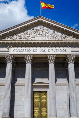 Madrid Milletvekilleri Meclisi Sarayı. İspanya.
