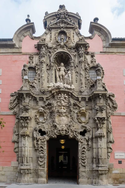 Baroque Entrance Museo Historia Madrid Spain — 스톡 사진