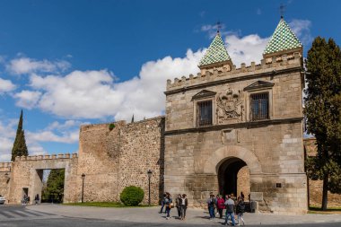 İspanya 'daki Toledo sokaklarının ayrıntıları turist bakış açılarından biri.