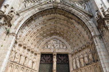 İspanya 'daki Toledo sokaklarının ayrıntıları turist bakış açılarından biri.