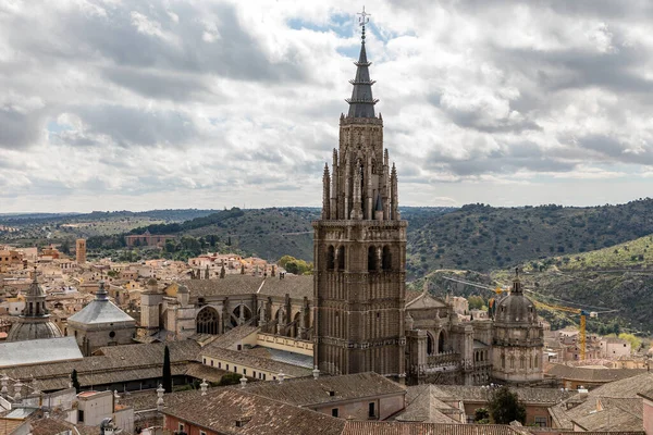 Uitzicht Daken Van Toledo Spanje Vanuit Een Van Vele Toeristische — Stockfoto