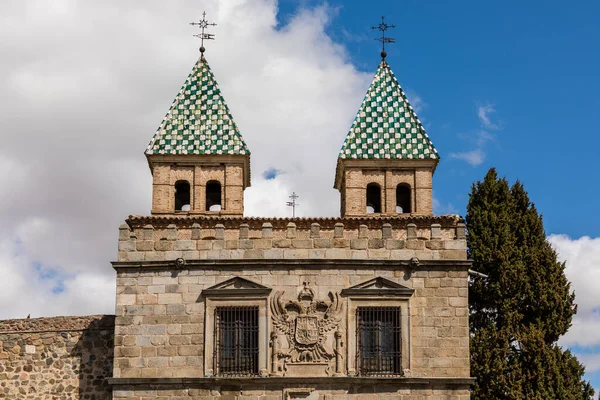 Szczegóły Ulic Toledo Hiszpanii Jednego Wielu Punktów Widokowych Turystycznych — Zdjęcie stockowe