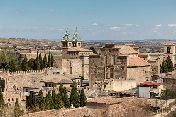 Pohled Střechy Toleda Španělsku Jednoho Mnoha Turistických Hledisek — Stock fotografie