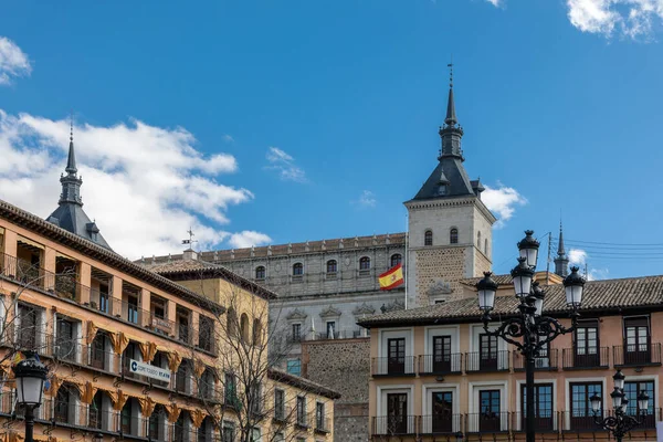 stock image details of the streets of Toledo in Spain from one of its many tourist viewpoints