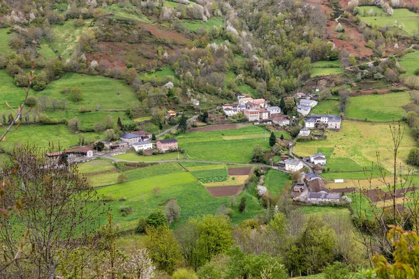 Leitariegos Vadisi Asturias Spanya Bahar Başında — Stok fotoğraf