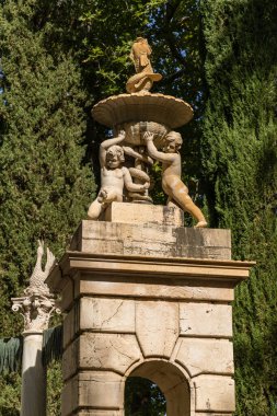 Aranjuez 'in Prens Bahçeleri' nde sonbahar zamanı. Madrid mi? İspanya.