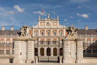 Aranjuez Kraliyet Sarayı. Madrid, İspanya topluluğu. Halka açık İspanya kralı villası olduğunu