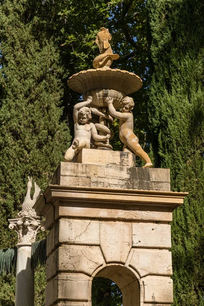 Jesień Ogrodach Książęcych Aranjuez Madryt Hiszpania — Zdjęcie stockowe