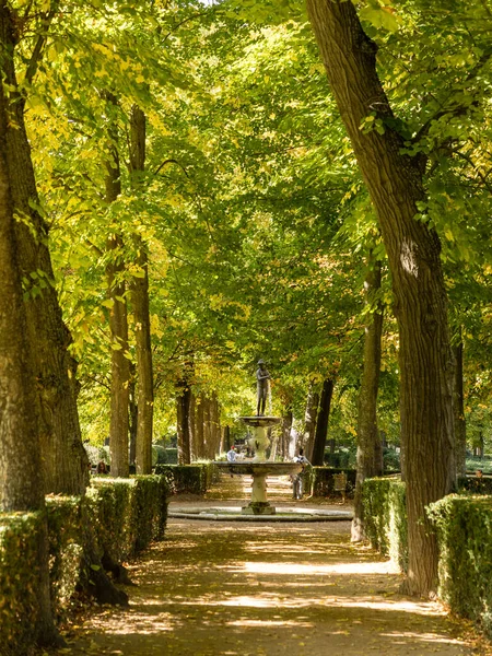 Autumn Time Prince Gardens Aranjuez Madrid Spain — Stock Photo, Image