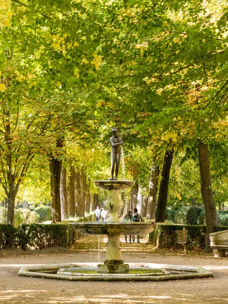 Осеннее Время Княжеских Садах Аранхуэса Мадрид Испания — стоковое фото
