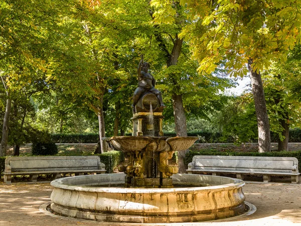 Höstdags Prince Gardens Aranjuez Madrid Spanien — Stockfoto