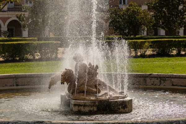 Automne Dans Les Jardins Prince Aranjuez Madrid Espagne — Photo