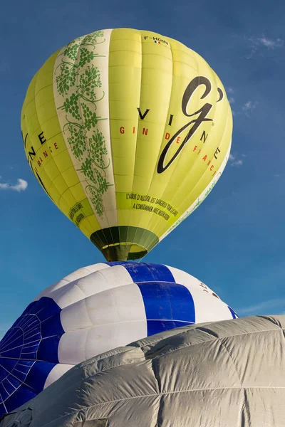 马德里Palacio Aranjuez花园的热气球展览 — 图库照片