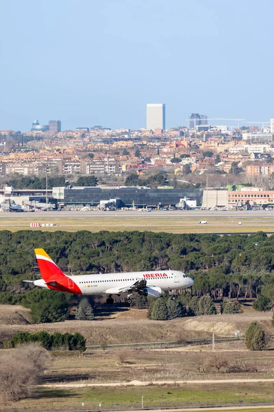 Madrid Spagna Marzo 2023 Gli Aerei Atterrano All Aeroporto Adolfo — Foto Stock