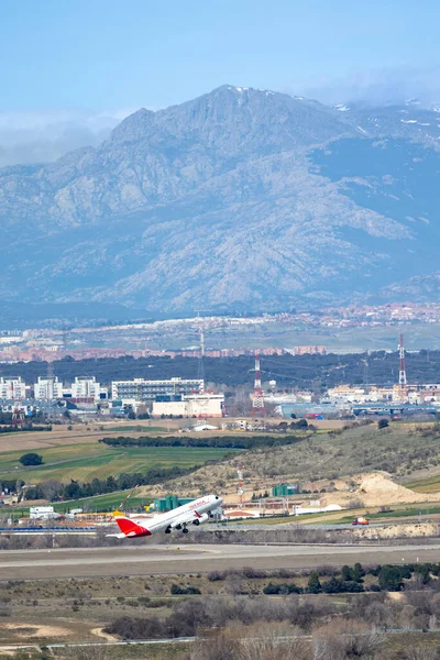 Madrid Spagna Marzo 2023 Decollano Gli Aerei All Aeroporto Adolfo — Foto Stock