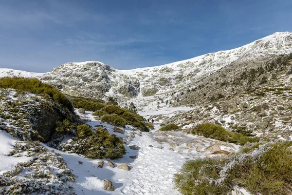 Ледниковая Лагуна Горах Мадрида Названием Лагуна Пеналара — стоковое фото
