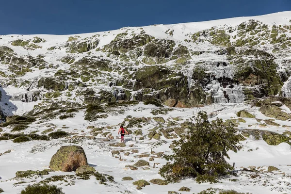 Ледниковая Лагуна Горах Мадрида Названием Лагуна Пеналара — стоковое фото