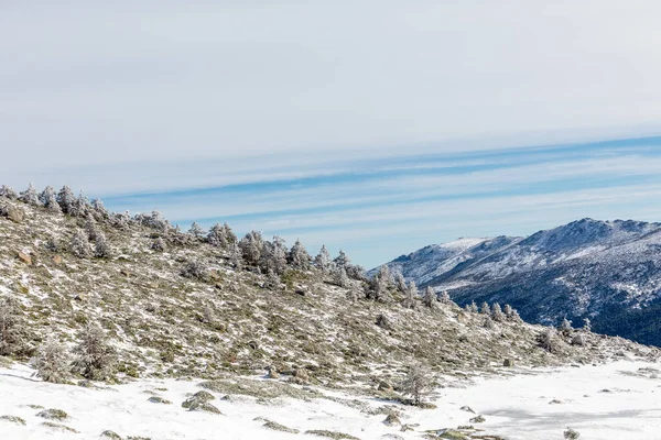 Glacial Lagun Bergen Madrid Som Heter Laguna Penalara — Stockfoto
