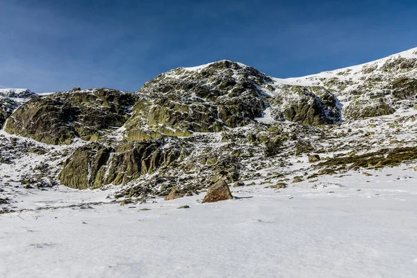 Льодовикова Лагуна Горах Мадрида Під Назвою Лагуна Пеньяра — стокове фото