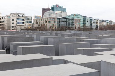Görünüm Yahudi Soykırım anıtı, Berlin, Almanya