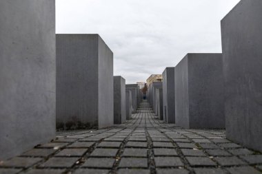 Görünüm Yahudi Soykırım anıtı, Berlin, Almanya