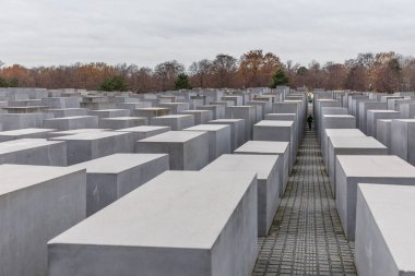 Görünüm Yahudi Soykırım anıtı, Berlin, Almanya