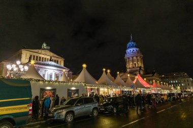 Noel pazarı, Berlin, Almanya Federal Cumhuriyeti