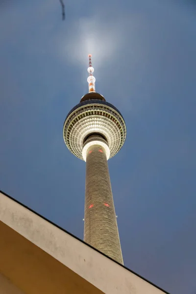 Вид Воздуха Берлин Знаменитую Телебашню Александерплац Германия — стоковое фото