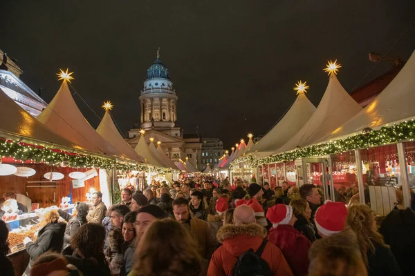 Mercado Natal Berlim República Federal Alemanha — Fotografia de Stock