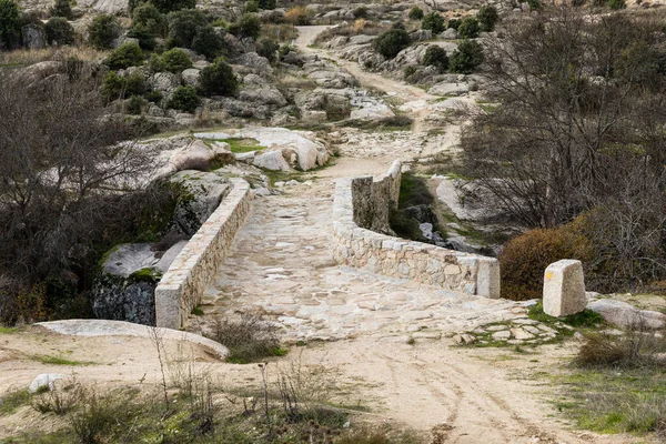 stock image Batan Bridge at Guadarrama National Park, Madrid, Spain