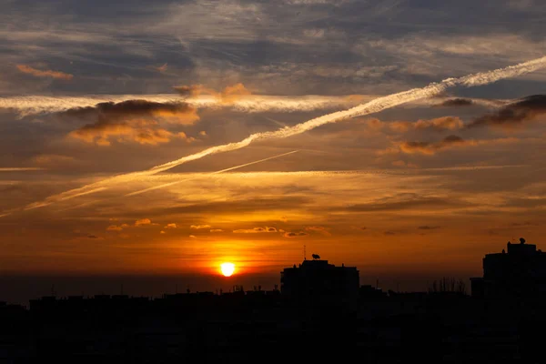 Dawn City Madrid — 스톡 사진