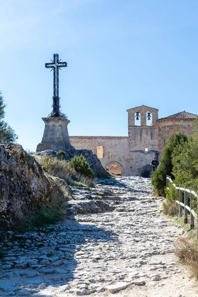 San Frutos Hermitage Duraton River Sickles Spanien — Stockfoto