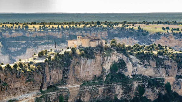 stock image San Frutos Hermitage on the Duraton River Sickles, Spain