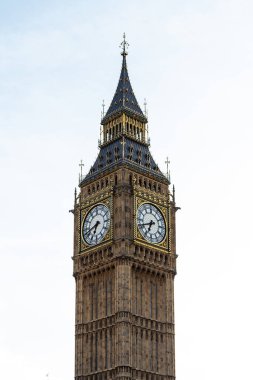 Büyük Ben saat kulesi Kışın güneşli bir sabah, Londra