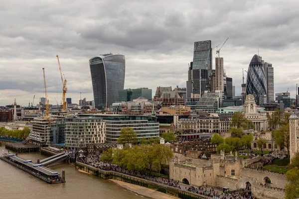 Verschiedene Ansichten Der Themse Der Stadt London — Stockfoto