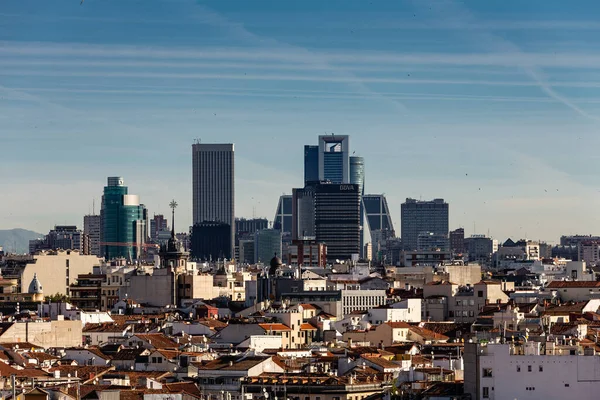 Blick Von Den Dächern Madrids — Stockfoto