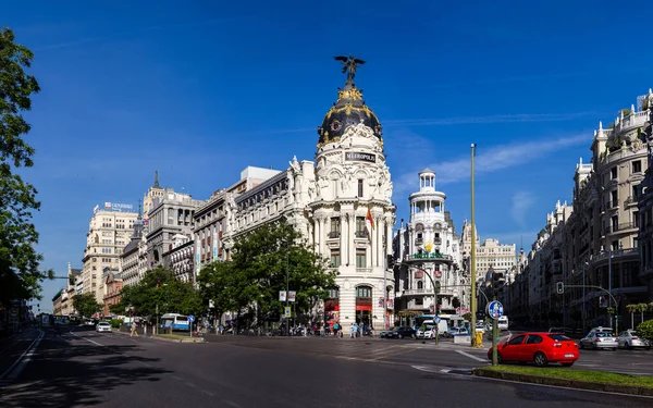 Pohled Madridu Střech — Stock fotografie