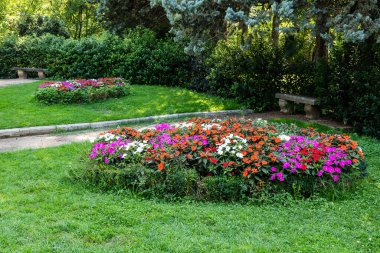 Madrid 'de Kampo del Moro denilen halk bahçeleri.