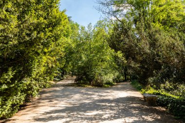 Madrid 'de Kampo del Moro denilen halk bahçeleri.