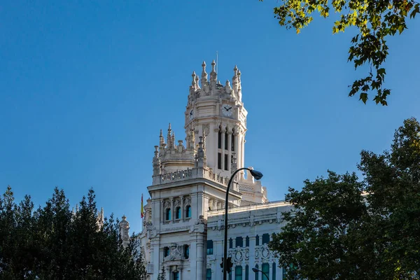 Palacio Comunicaciones Fuente Cibeles Madrid España —  Fotos de Stock
