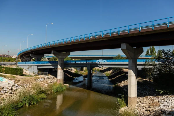 stock image Manzanares linear park in madrid