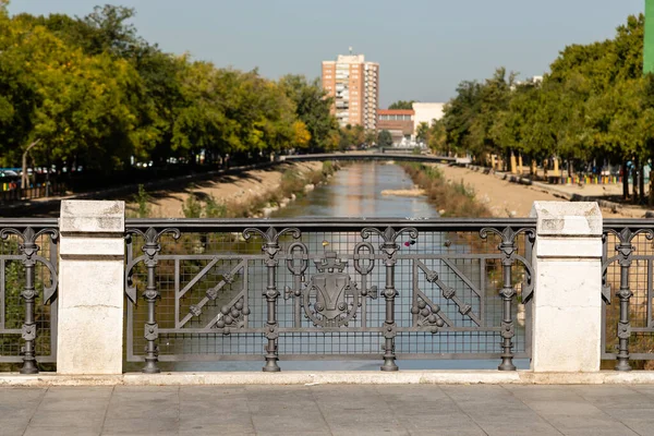 Puente Isabel Sobre Río Manzanares Madrid — Foto de Stock