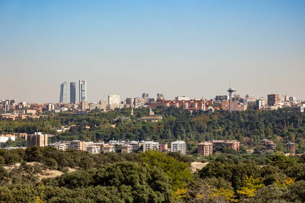 Madrid Manzarası Casa Campo Teleferiğinden — Stok fotoğraf