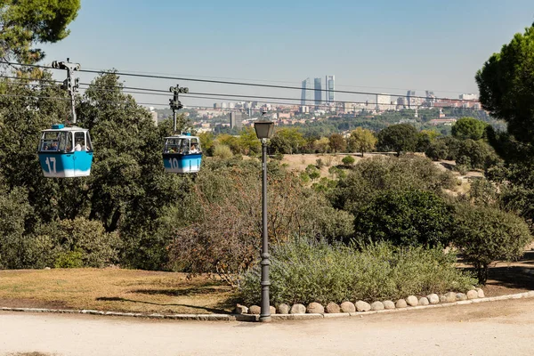 Cable Car Casa Campo Park Madrid España — Foto de Stock