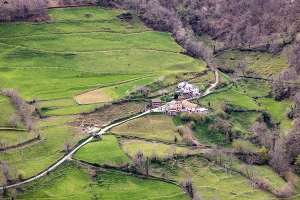 Долина Leitariegos Астурии Испания Начале Весны — стоковое фото